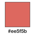Dagens laxrosa färg, ee5f5b.
